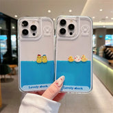 Floating Duck Liquid Phone Case for iPhone